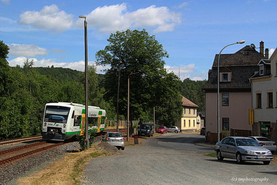 Ausfahrt Greiz-Dölau.