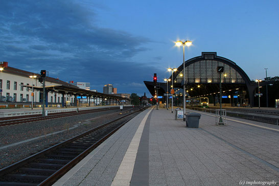 Blick auf den Geraer Hbf.