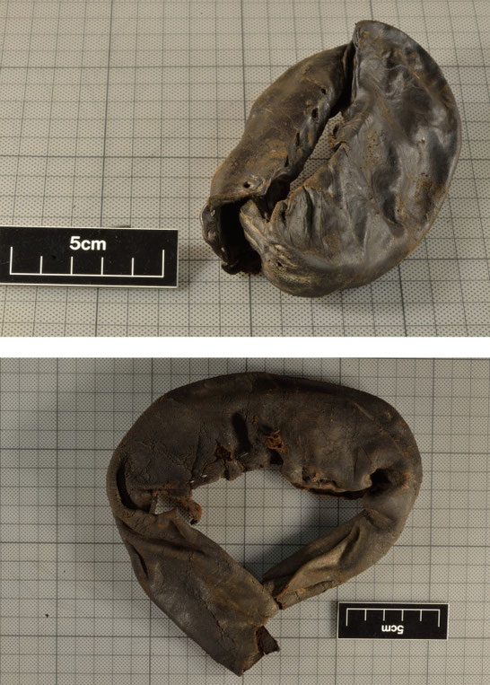 Les gants sont semblables dans le style et la fonctionnalité, bien qu'ils ne fassent pas partie de la même paire. Crédit : The Vindolanda Trust