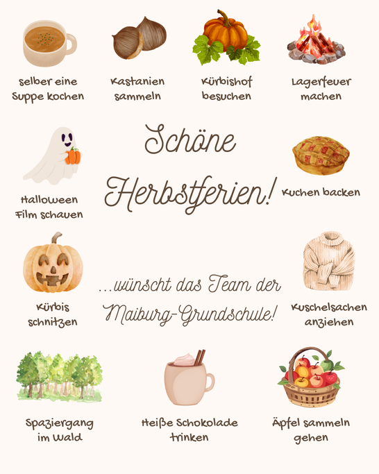 Die Schule beginnt wieder am 28.10.2025.