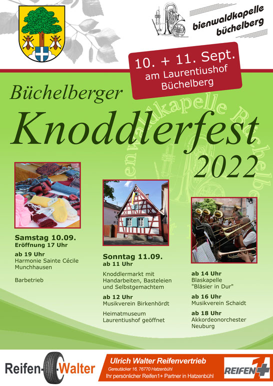 Plakat vom Knoddlerfest 2016