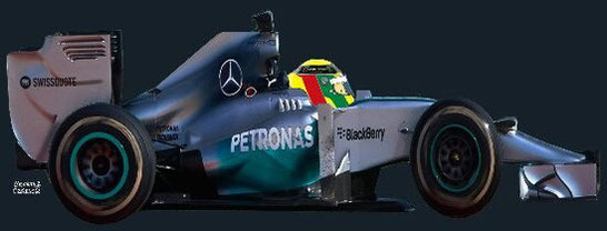 Lewis Hamilton by Muneta & Cerracín - Mercedes AMG Petronas F1 Team Mercedes F1 W05 Mercedes PU106A V6