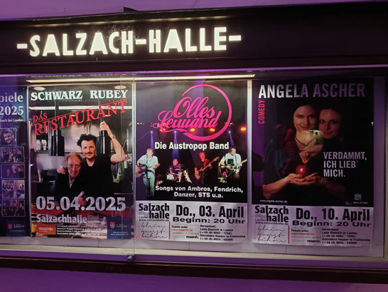 Olles Leiwand in der Kleinkunstbühne Laufen mit Livemusik aus Österreich