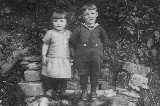Die Geschwister Josef und Martha Schulte (Foto 1928)