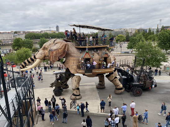 elefante meccanico, giostra de Les machines de l'ile de Nantes