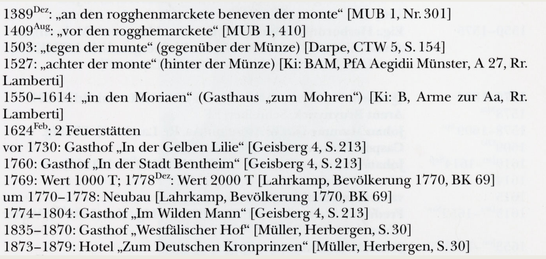 Auszug aus dem Häuserbuch