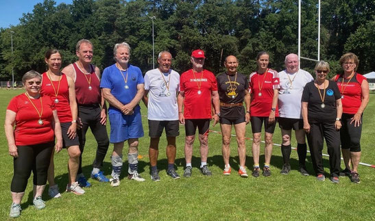 Riege 4 vor Wettkampfbeginn.