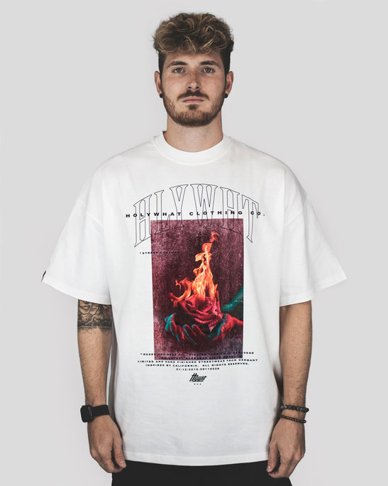 holywhat, oversized, t-shirt, portugal, sustainable, organic, organig cotton, made in portugal, streetwear, streetstyle, roses are dead