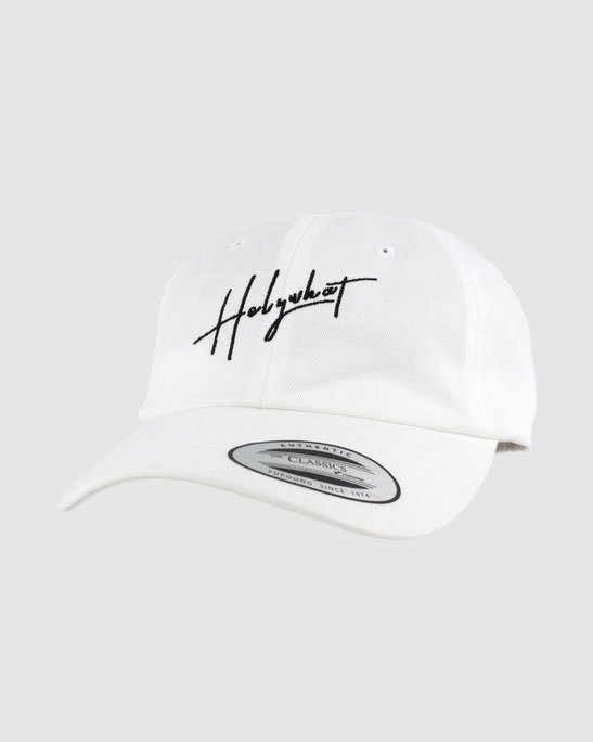 holywhat, hlywht, dead, caligraphy, white, dadhat, letering, strapback