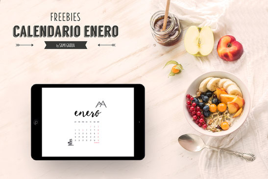 Freebies de Calendaro: ENERO by Sami Garra