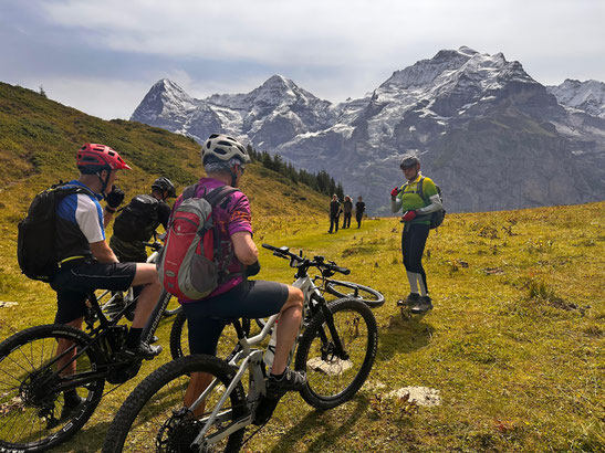 Auf der alpinen-Biketour "Mürren" vom Mittwoch, 6. August 2025