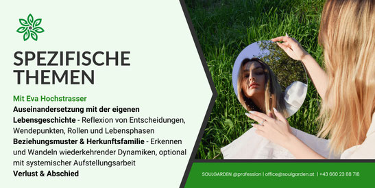 Spezifische Themenwahl innerhalb der Einzelselbsterfahrung für Psychosoziale Berater:innen in Ausbildung unter Supervision
