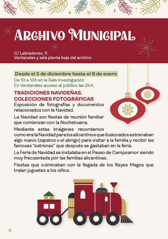 Programa Cultural de la Navidad en Alicante