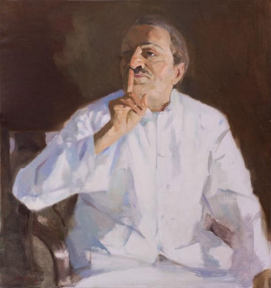 Meher Baba in Mahabeleshwar, October 1950 ; Artist - Gregg Rosen