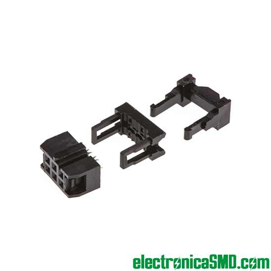 conector idc 6 pines, guatemala, electronica, conector hembra para cable idc