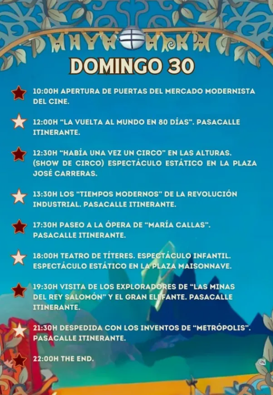Programa Mercado Modernista del Cine en Sant Joan d Alacant