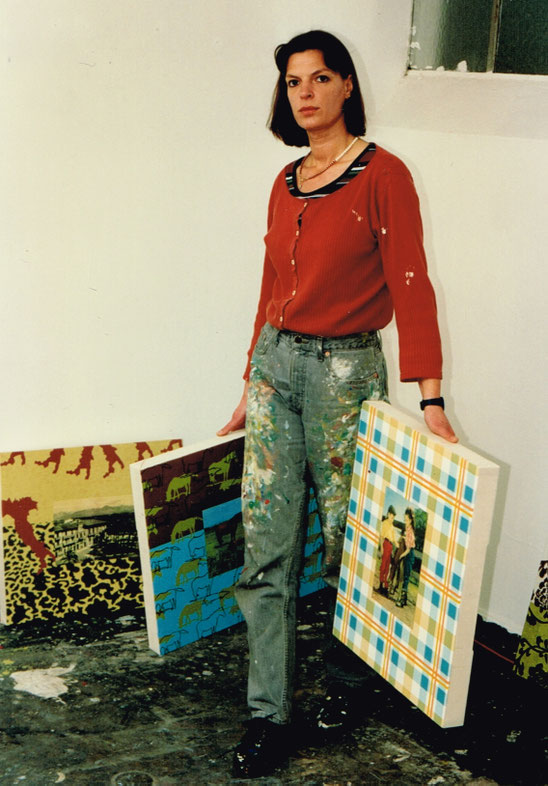 Studio view, 1996 (studio Wachsbleiche, Osnabrück) / Photo: Christine Hoffmann, Osnabrück