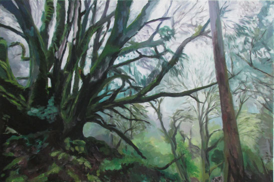 Wald. Acryl. 80 x 120 cm. (verkauft)