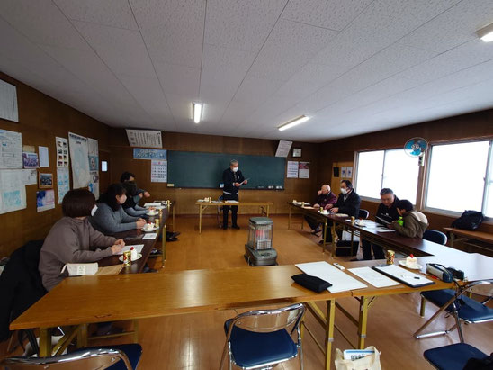 一関市藤沢　第28区自治会　令和６年度役員会の様子(令和７年２月)