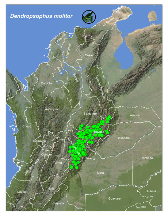 Lista y Mapas Anfibios de Colombia