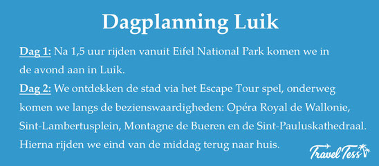 Dagplanning Luik