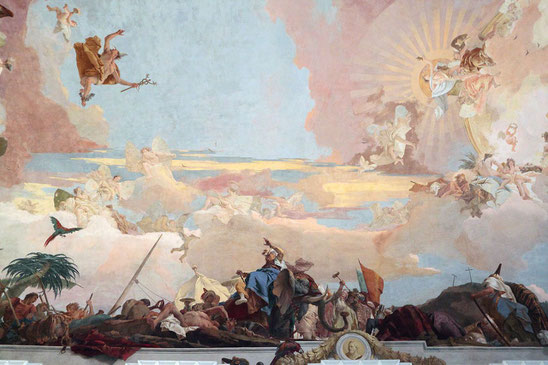 ꧁ Giambattista Tiepolo, Plafond de la Résidence (détail), Wurtzbourg, 1753 ꧂