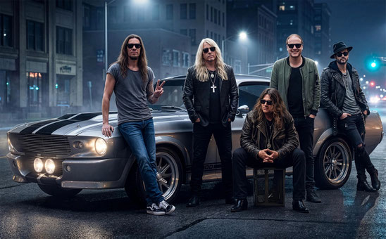 Die 1981 gegründete Stuttgarter Band Sinner hat für Ende Juli ihr letztes Studioalbum "Boom Bang Goodbye" angekündigt. Einige szenenbekannte Rock-Shouter geben sich ein Stelldichein. Foto: Reigning Phoenix