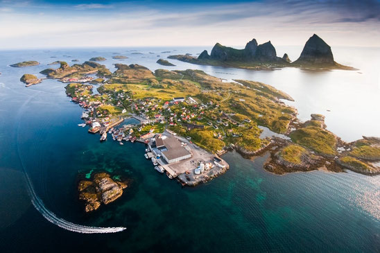 Traena von oben ©Visit Norway - Hans Peter Sorensen