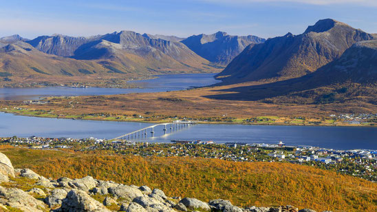 Sortland von oben ©Havila Voyages