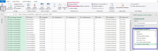 Abb. 1: Power Query Editor