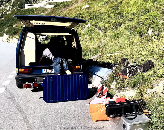 Schweiz, Grimselpass, Camping im VW T3 WESTFALIA Club Joker