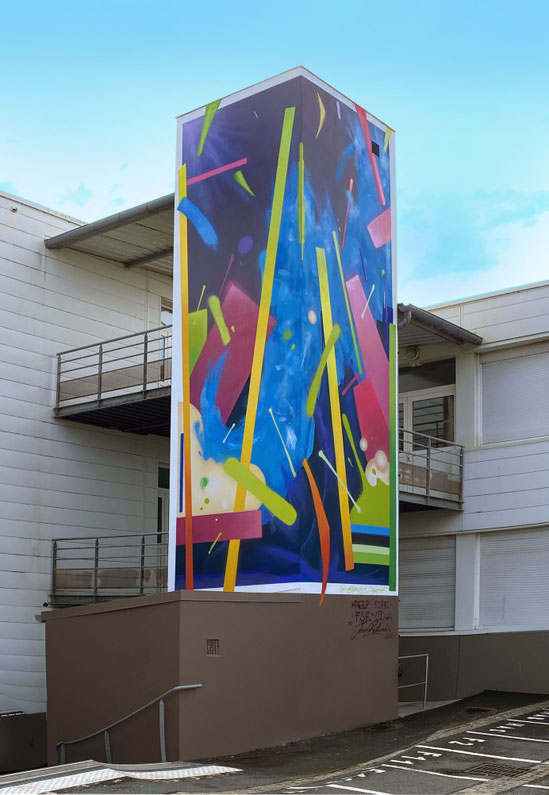 fresque murale street art à Biarritz