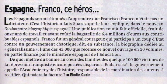 Article paru dans le journal Marianne n° 737 du 4 au 10 juin 2011