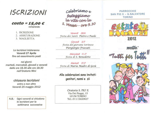 ESTATE RAGAZZI