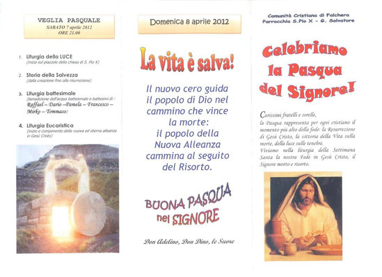 Programma di Pasqua a San Pio X e Gesù Salvatore