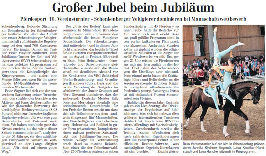 Veröffentlicht mit freundlicher Genehmigung. Quelle: Leipziger Volkszeitung vom 30. April 2012 | Regionalausgabe "Delitzsch-Eilenburg" | Seite 23