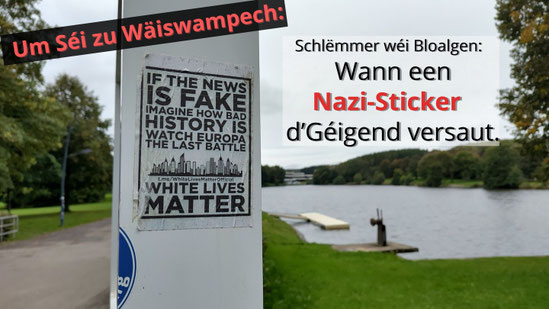 Nazipropaganda um Séi zu Wäiswampech Wou d'Stickere méi gëfteg si wéi d'Waasser.