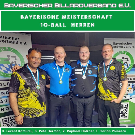 Im 10-Ball spielte sich Raphael Holzner bis ins Finale vor und gewann die Silbermedaille