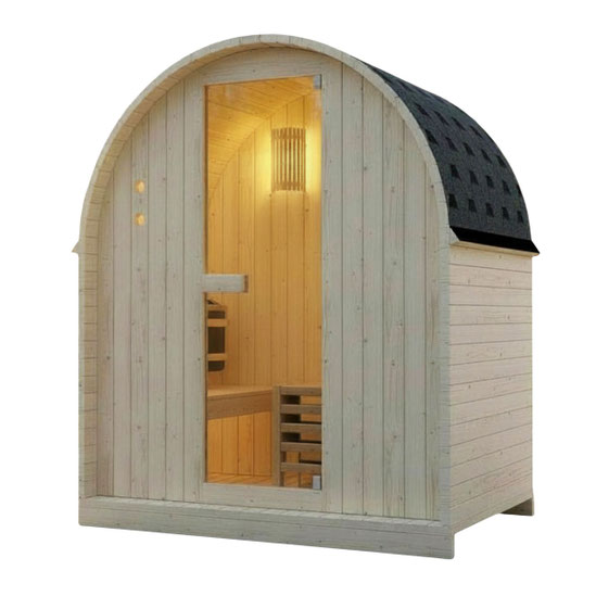 Welcon Easyheat Duo Outdoor Saunahaus - 230 Volt Gartensauna für 2 Personen