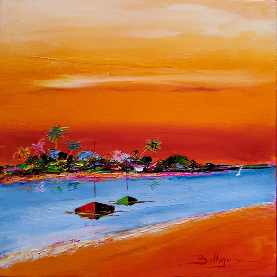 alain-belleguie-Envie-de-Soleil H/CT 20cm x 20cm (Collection privée)