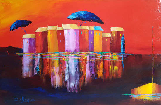 alain-belleguie-les-pins-bleus H/T 81 cm x 54 cm (Collection privée)