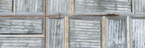 Mur de zinc 2 x 6 mètres, pour le musée d'art contemporain des Hautes Alpes, à Gap(05) de mars 2017 à mars 2018