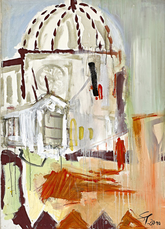 Kirche im Süden · 2010 · 1.200 x 900 mm · Öl auf Leinwand
