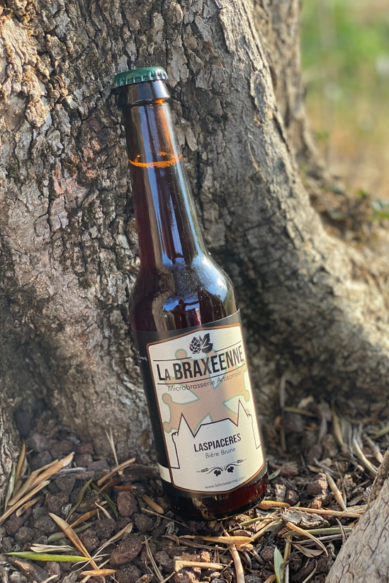 Laspiacères, bière brune, La Braxéenne