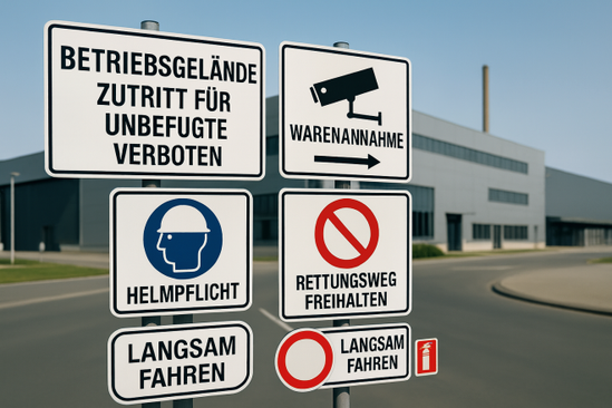 Hinweisschilder Sicherheitsschilder, Fluchtwegschilder, Notausgangsschilder