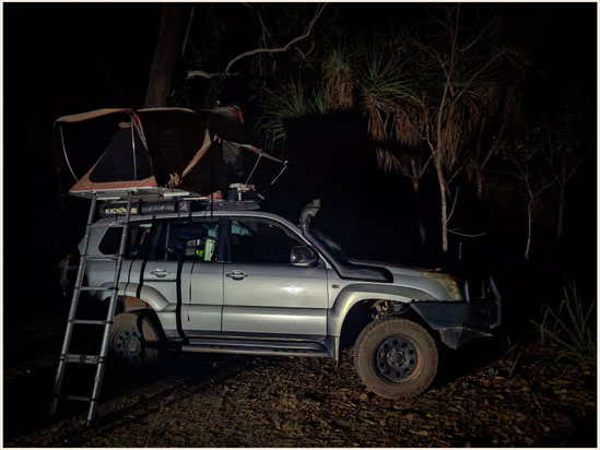 Cahills Crossing, Camping in Australien, East Alligator River, Kakadu National Park, Kakadu Nationalpark, Dachzelt