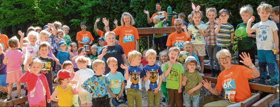 Voll motiviert: Auch der Schenefelder Kindergarten nimmt am Spendenlauf teil.