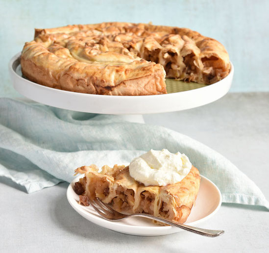 Apfelstrudel-Schnecke, Apfelkuchen, Thermomix