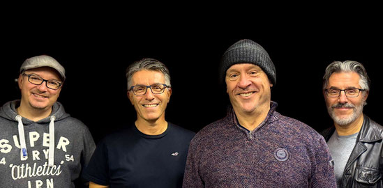 Am kommenden Sonntag live in Sigmaringen: Eisele X-perience mit Martin "Hanson" Ibele (Drums), Harry Eisele (Keyboards), Ralf Franz (Bass, Vocals) und Wolfgang Eisele (Sax, Flöte, Vocals) im Bild von links. Foto: Promo    