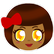 Girl with bow in her hair